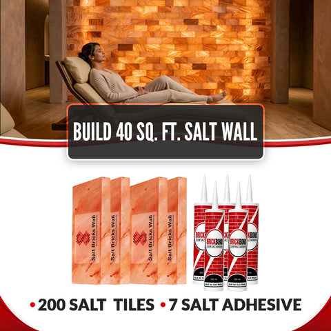 Build 40 Sq. Ft. Salt Wall 200 Salt Bricks 7 Salt Adhesive