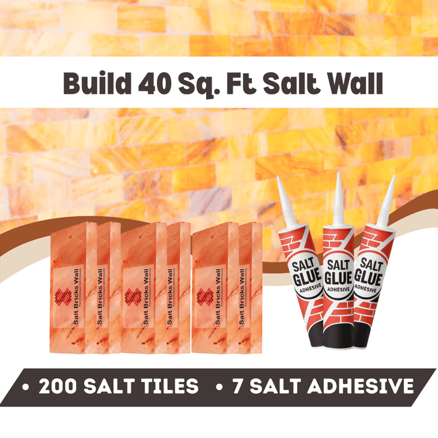 Build 40 sq. ft. salt wall with pink Salt Bricks