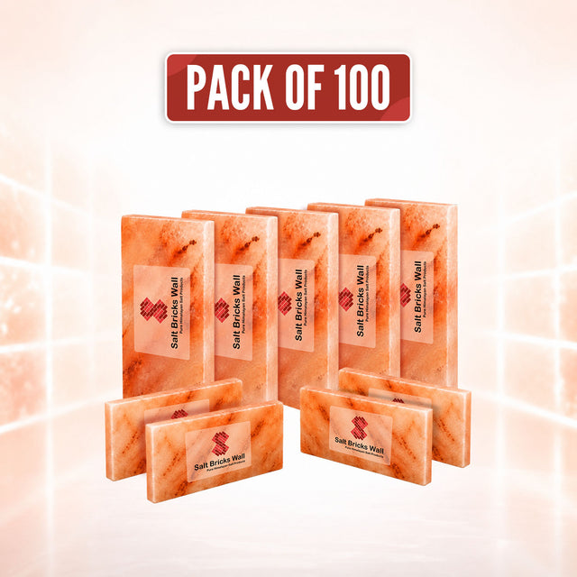 Pack of 100 – Himalayan Pink Salt Tiles (8x4x0.75)