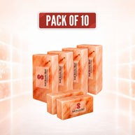 A convenient 10-piece set of natural Himalayan salt bricks for small installations, design projects, and wellness spaces. Each brick measures 8