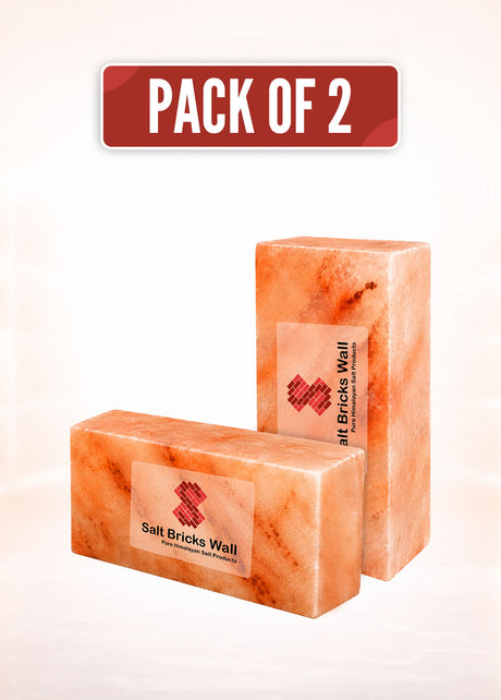 Himalayan salt wall, salt room, sauna feature, spa interior, or decorative installation, these 8" x 4" x 2" salt bricks provide a substantial format for your project.