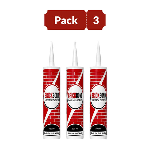 BrickBond - Himalayan Salt Adhesive for Joining Bricks, Blocks (Set of 3)