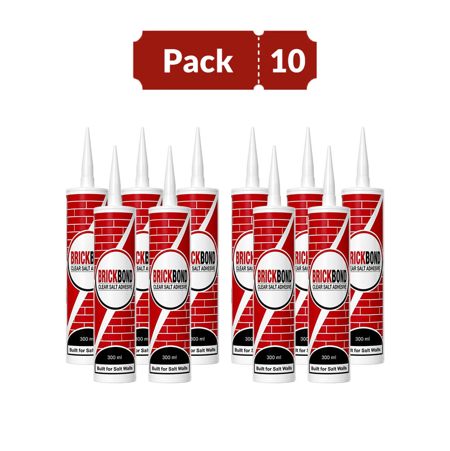 BrickBond - Salt Adhesive for Joining Bricks, Blocks (Set of 10)