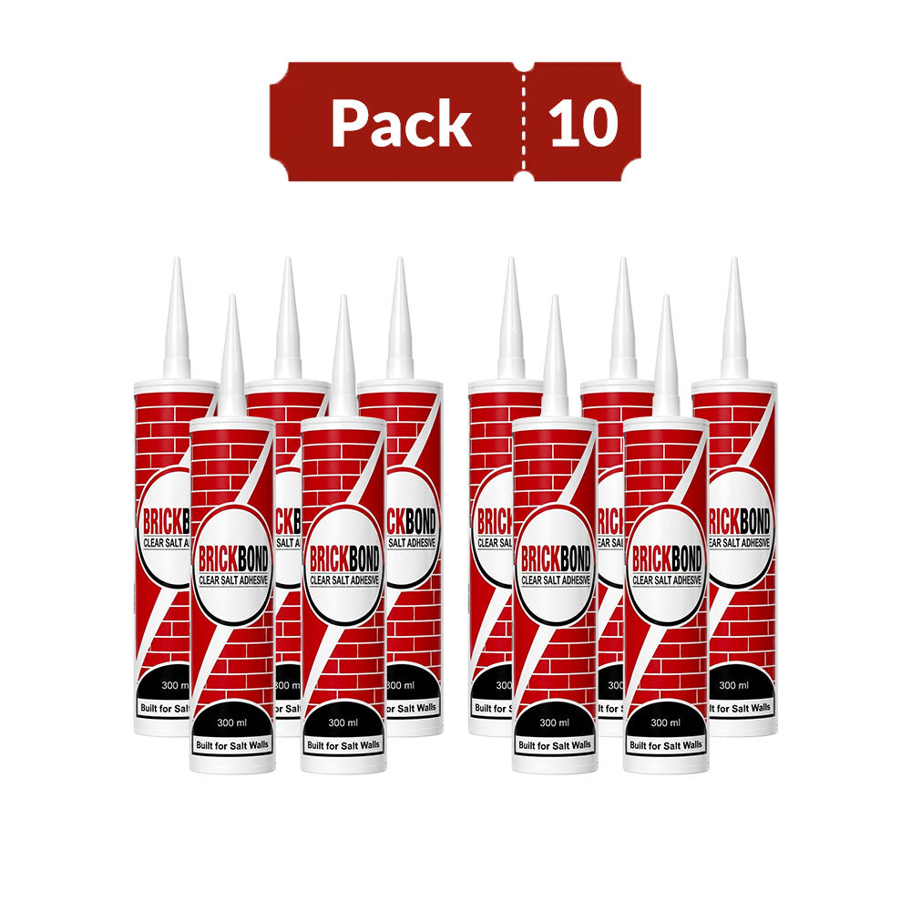 BrickBond - Salt Adhesive for Joining Bricks, Blocks (Set of 10)