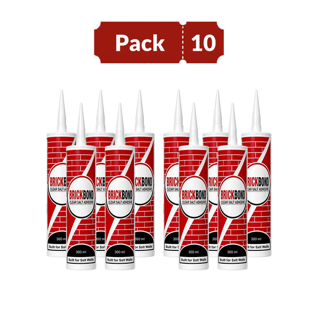 BrickBond - Salt Adhesive for Joining Bricks, Blocks (Set of 10)