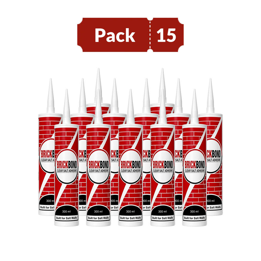 BrickBond - Salt Adhesive for Joining Bricks, Blocks (Set of 15)