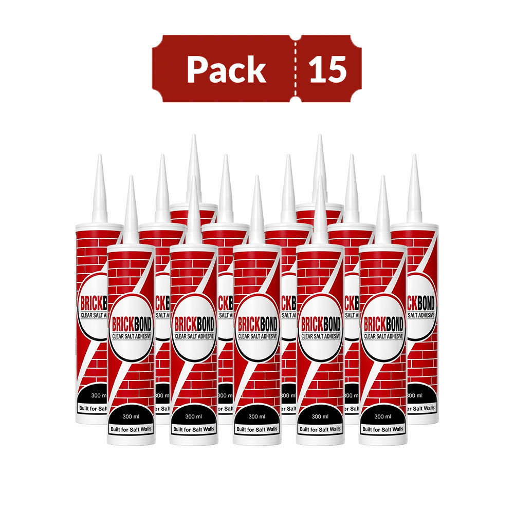 BrickBond - Salt Adhesive for Joining Bricks, Blocks (Set of 15)