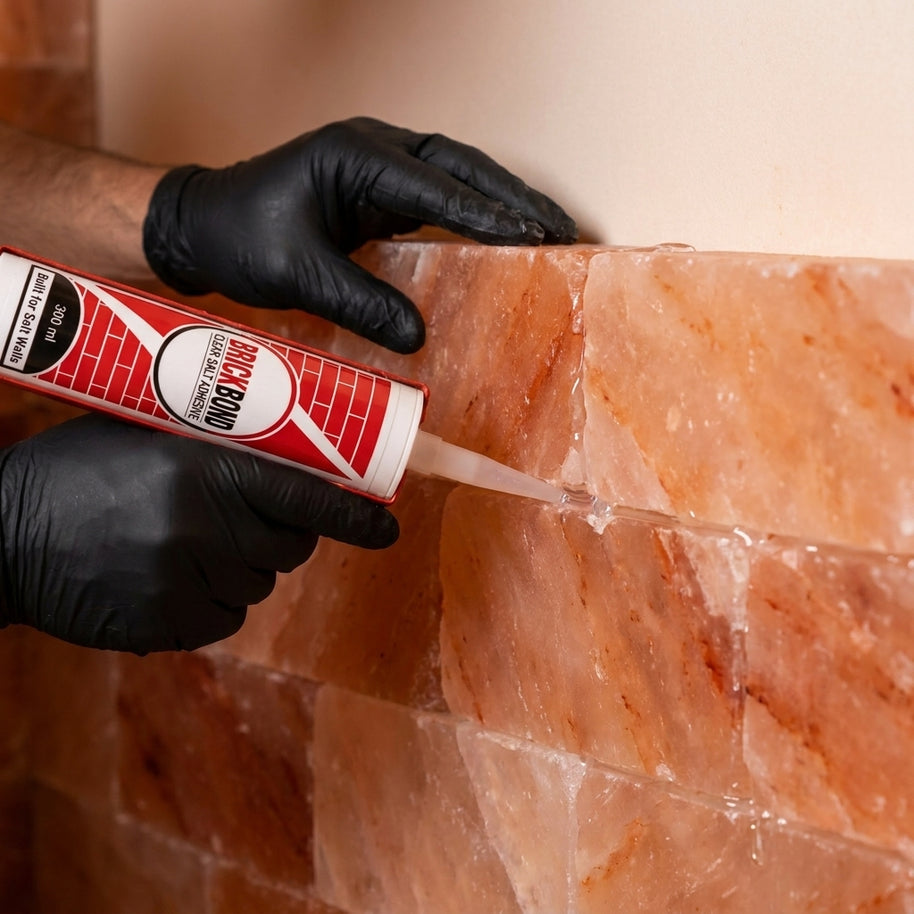BrickBond - Himalayan Salt Adhesive for Joining Bricks, Blocks, Tiles to Build Room, Spa and Therapy Center, Transparent