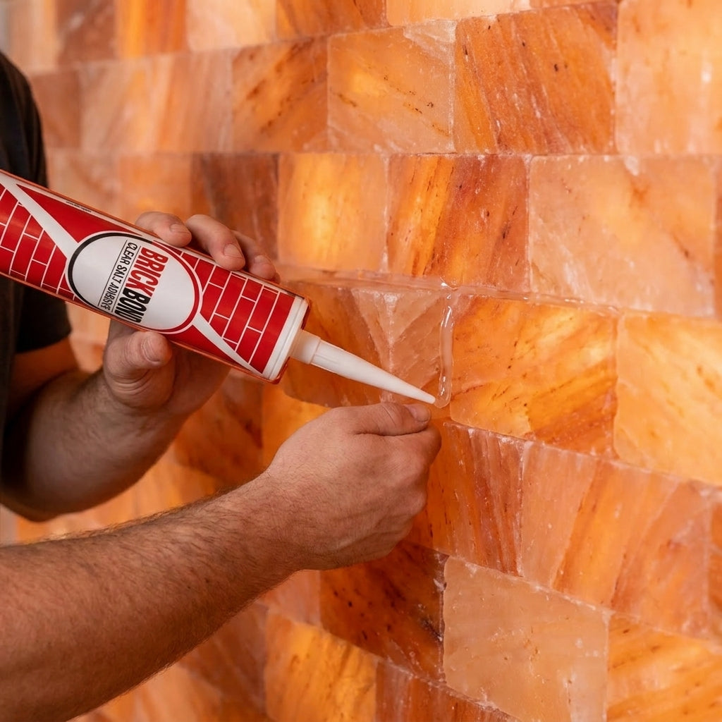 BrickBond - Himalayan Salt Adhesive for Joining Bricks, Blocks, Tiles to Build Room, Spa and Therapy Center, Transparent