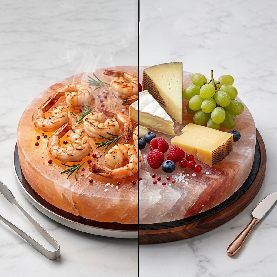 Round Himalayan Pink Salt Cooking Block – Natural Himalayan Salt Grilling Plate