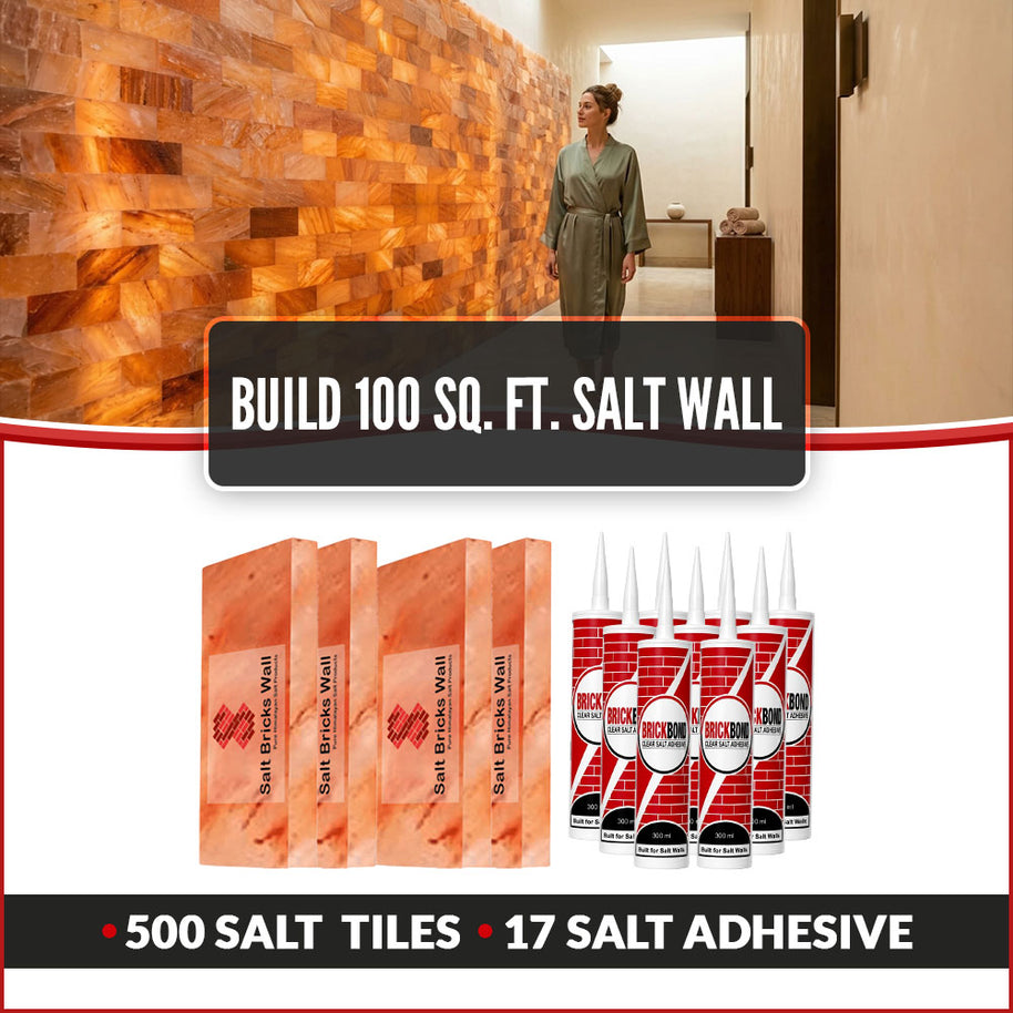 Build 100 Sq. Ft. Salt Wall 500 Salt Bricks 17 Salt Adhesive