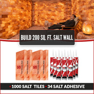 Build 200 Sq. Ft. Salt Wall 1000 Salt Bricks 34 Salt Adhesive
