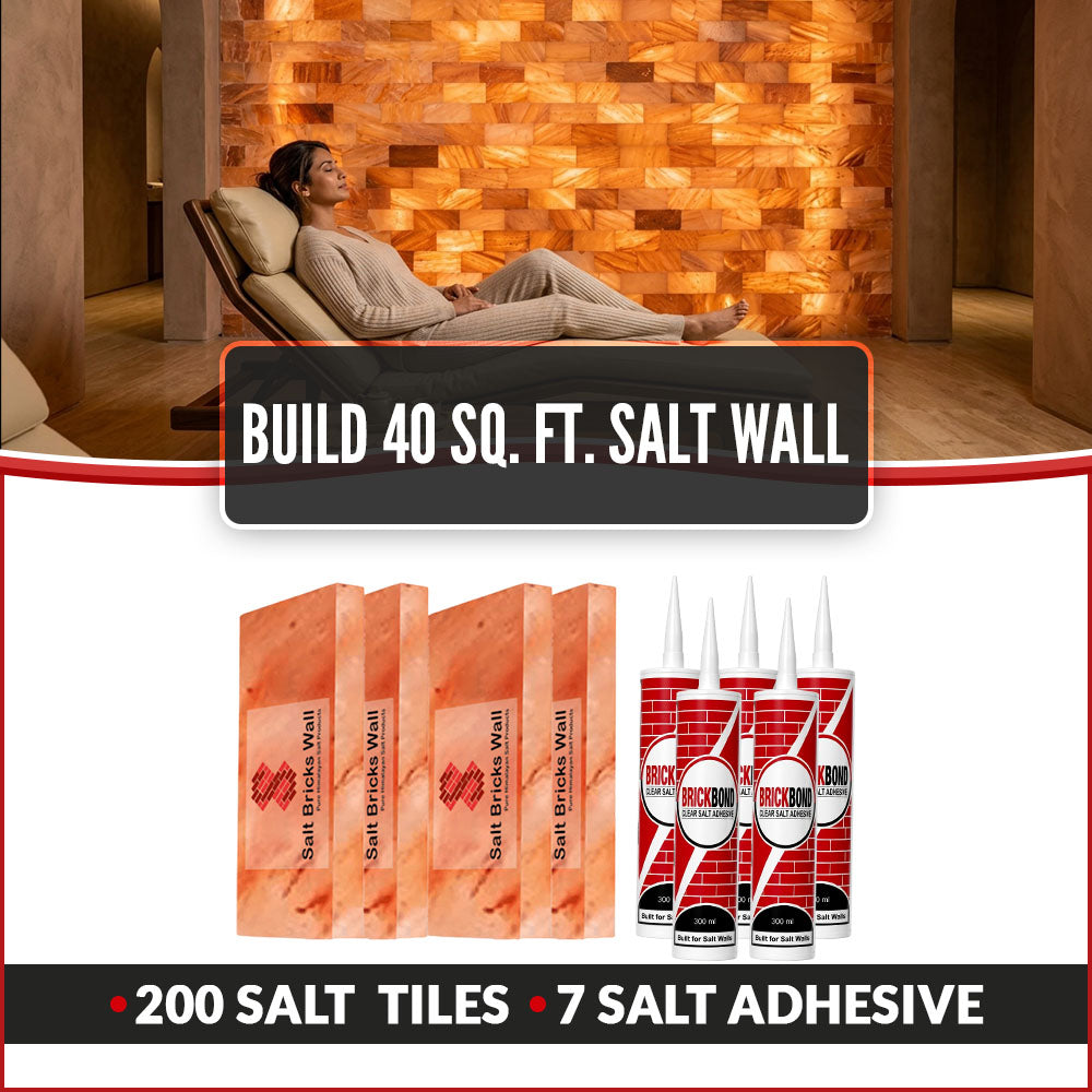 Build 40 Sq. Ft. Salt Wall 200 Bricks 7 Salt Adhesive