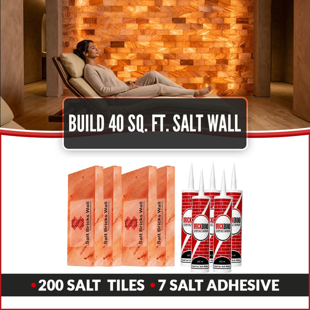 Build 40 Sq. Ft. Salt Wall 200 Bricks 7 Salt Adhesive