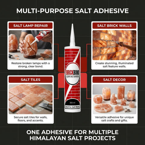 BrickBond - Himalayan Salt Adhesive for Joining Bricks, Blocks (Set of 3)