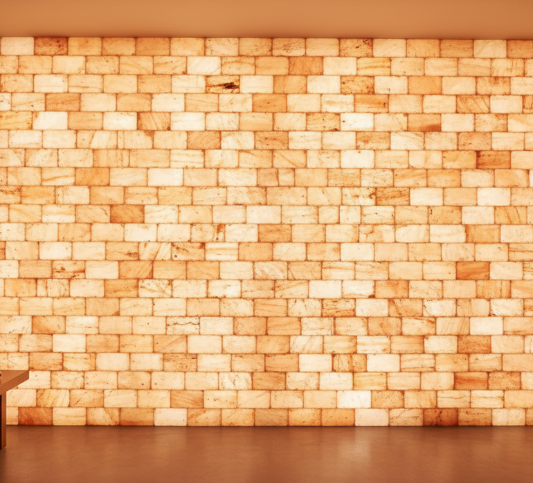 stunning pink salt wall
