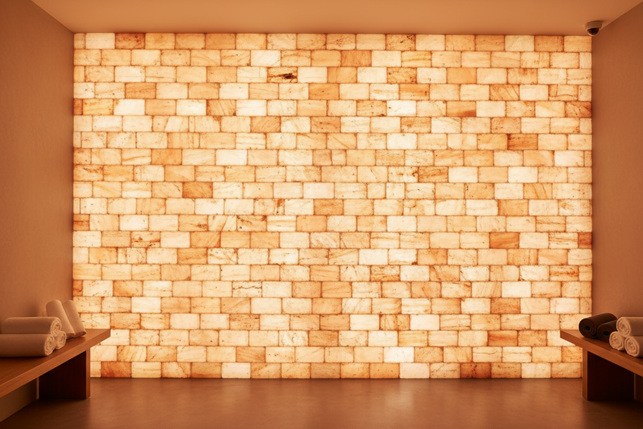 stunning pink salt wall