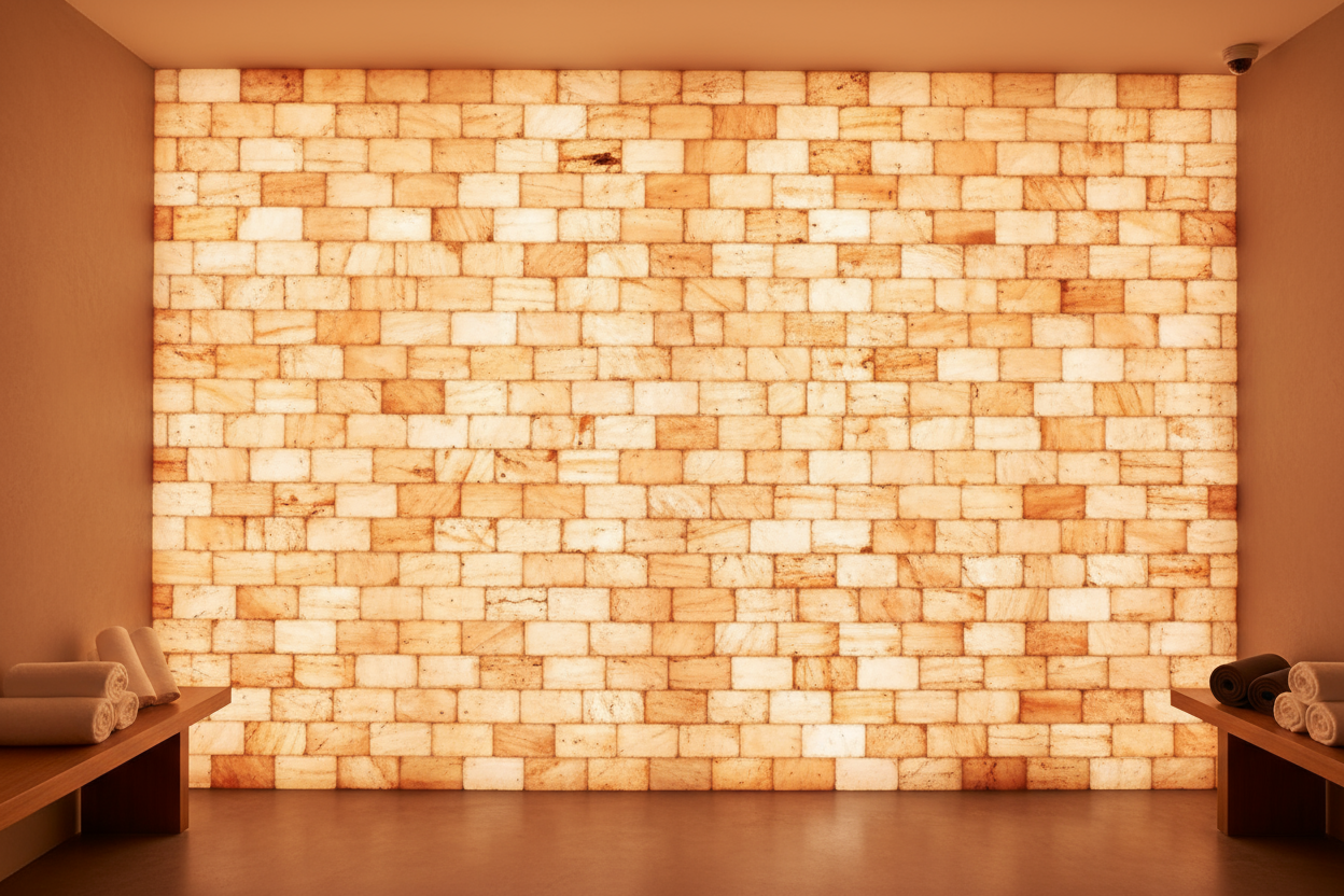 stunning pink salt wall